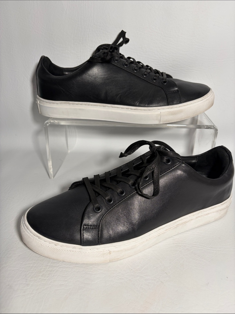 Thursday Boots Premier Low Top Black Leather Sneakers Tennis Shoes Size 8.5